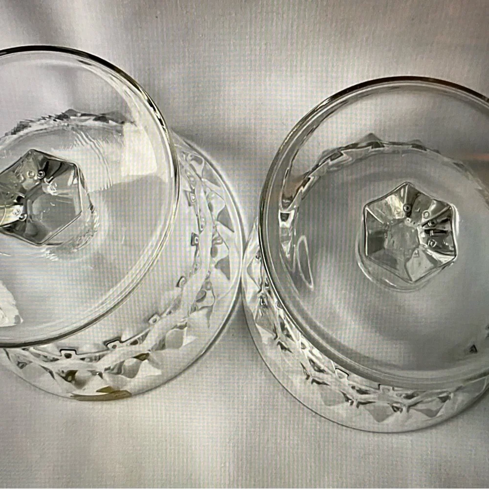 Arcoroc Prestige de France Artic Champagne Sherbet Crystal Glasses